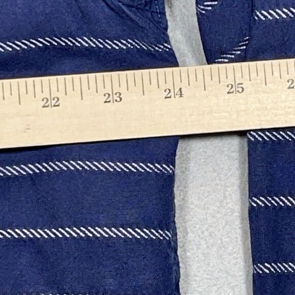 Ed Hardy Shirt Reverse Print Size XXL Striped Blue Pocket Cotton‎ VTG Y2K - Picture 4 of 9